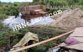 Proyek Jembatan Sungai Tapah Rp 4,8 Miliar, Kontraktor Hanya Selesaikan Satu Balok Girder Dan Terancam Mangkrak